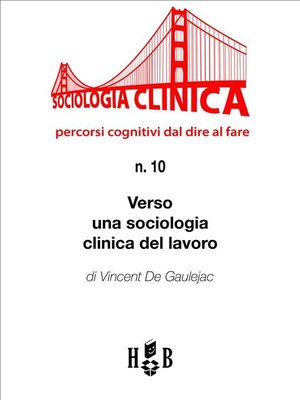 cover image of Verso una sociologia clinica del lavoro